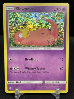 Slowpoke 5/12 Pokemon Card TCG McDonalds Promo Confetti Holo 2018 LP M1 - Image 1