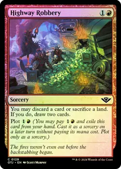 Magic The Gathering MTG HIGHWAY ROBBERY FOIL Outlaws of Thunder Junction NM - Image 1