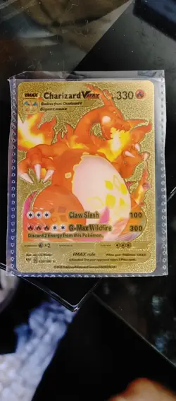 POKEMON CARD Charizard VMAX (GOLD) HP 330 - Image 1