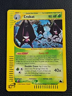 Crobat - Vintage Pokemon e-Card Skyridge Holographic Rare H5/H32 - Image 2