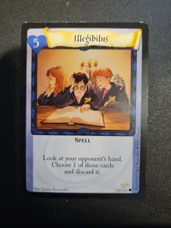 Harry Potter Trading Card Game Illegibilus Spell 92/116 Promo Stam - Image 1