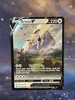 Pokemon TCG Arceus V SWSH204 2022 Figure Collection Black Star Promo Card - NM! - Image 1