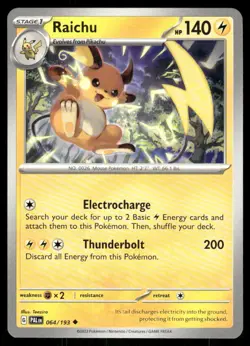 Raichu 064/193 - Paldea Evolved - Uncommon NM - Image 1