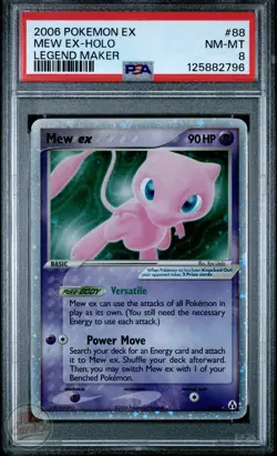 Mew EX Holo 88/92 - EX Legend Maker - PSA 8 - Image 1