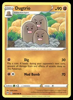 Dugtrio 085/189 - Darkness Ablaze - Uncommon NM - Image 1