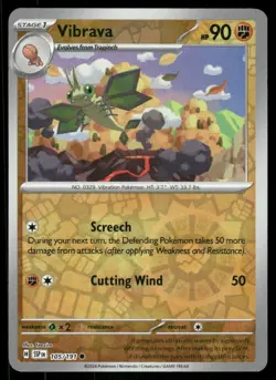 Vibrava 105/191 - Surging Sparks - Reverse Holo Common NM - Image 1