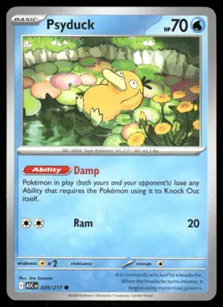 Psyduck 039/217 - Ascended Heroes - Common NM - Image 1