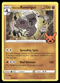 Galarian Runerigus 102/192 - Rebel Clash - Rare LP - Image 1