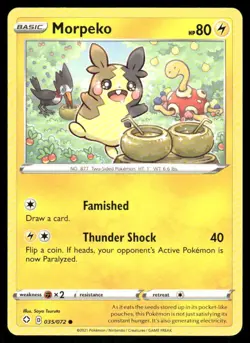 Morpeko 035/072 - Shining Fates - Common NM - Image 1