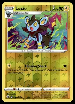 LUXIO - 050/172 Uncommon Brilliant Stars Pokemon NM - Image 1
