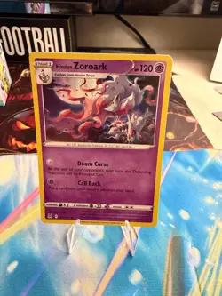 HISUIAN ZOROARK 076/196 LOST ORIGIN Holo Rare Pokemon - Image 1