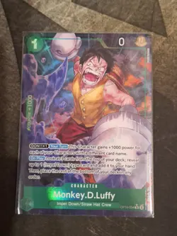 Monkey D Luffy OP16-034 Alternate Art The Time of Battle One Piece English Card - Image 1