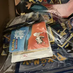 Huge pokemon card lot, 3 bags filled with cards,binders, tins, jumbo cards - Image 3
