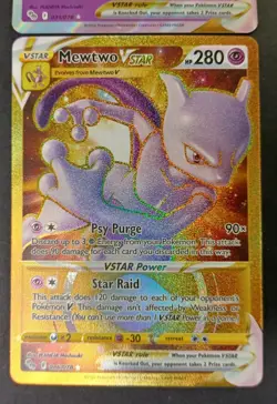 Pokemon TCG 2 card lot MewTwo Vstar Rare Holo Lot Pokemon GO 031/078 086/078 - Image 2