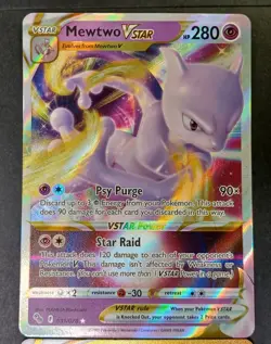Pokemon TCG 2 card lot MewTwo Vstar Rare Holo Lot Pokemon GO 031/078 086/078 - Image 3