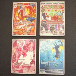 Pokemon TCG Twilight Masquerade IR Holo 4-Card Lot Infernape Dipplin Wattrel NM+ - Image 1
