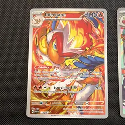 Pokemon TCG Twilight Masquerade IR Holo 4-Card Lot Infernape Dipplin Wattrel NM+ - Image 2