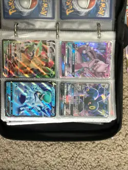 42 Rare Lot Of Pokemon Cards With Binder,2 Big Cards and Card Sleeves - Image 5