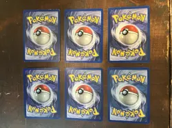 Pokemon 1999-2000 1st EDITION 6 Card Lot Non-Holo Cards - NMT- - Image 2