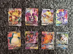 Pokemon TCG Card Lot 8x V GX VMAX Charizard GX Espeon Deoxys Tag Team Snorlax V - Image 1