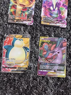 Pokemon TCG Card Lot 8x V GX VMAX Charizard GX Espeon Deoxys Tag Team Snorlax V - Image 4