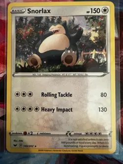 Snorlax Pokemon Card Lot 6 Cards Reverse Holo Japanese 151 Surging Sparks - Image 3