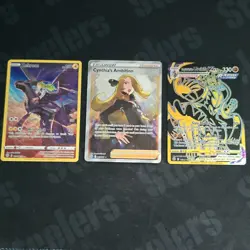 Pokemon TCG Crown Zenith 3 Card Lot Zekrom TG05 Cynthia's Ambition 169 - Image 1
