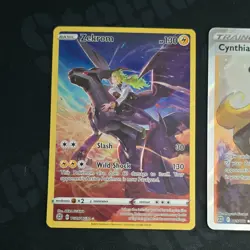 Pokemon TCG Crown Zenith 3 Card Lot Zekrom TG05 Cynthia's Ambition 169 - Image 2