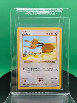 Doduo 48/102 Shadowless Base Set Common 1999 English Pokemon Card TCG WoTC - Image 3