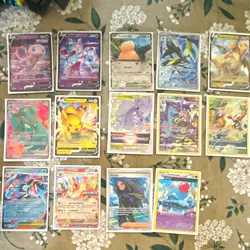 Pokemon TCG 14-Card Holo Full Art Lot English Mew Mewtwo Pikachu Snorlax - Image 1