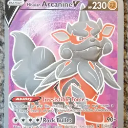 Pokemon TCG Hisuian Arcanine V 179/195 Silver Tempest Holo 2-Card Lot EN - Image 4