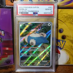 Snorlax 051 Black Star Promo PSA 10 SV 151 Elite Trainer Box Pokemon Card Graded - Image 1