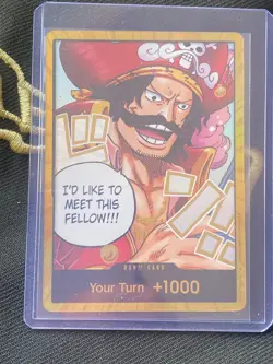 2 X One Piece Card Don Card Gol D. Roger Gold ENGLISH OP13 Carrying on His Will - Image 2
