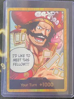 2 X One Piece Card Don Card Gol D. Roger Gold ENGLISH OP13 Carrying on His Will - Image 3