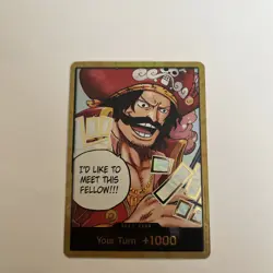 2025 One Piece Carrying On His Will Don Card Gol D. Roger Gold English OP13 (A) - Image 1