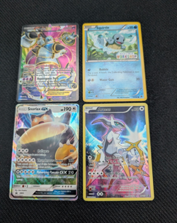 Pokemon TCG 4-Card Holo Foil Promo Lot: Hoopa-EX 89/98, Arceus XY116, Squirtle - Image 1