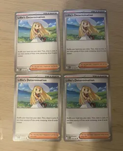 Pokemon TCG Lillie's Determination 119/132 & 192/217 - 4-Card Lot (EN) - Image 1