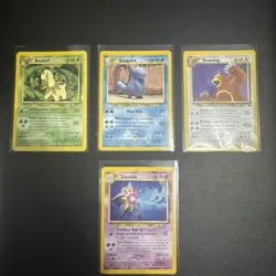Pokemon TCG Neo Genesis 4-Card Lot Bayleef Quagsire Ursaring Starmie - Image 1
