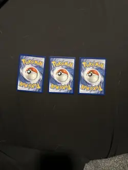 Pokemon 3-Card Lot Totodile Chikorita Cyndaquil First Partners series 2 - Image 2