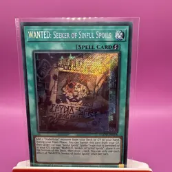 Yu-Gi-Oh! TCG Wanted: Seeker of Sinful Spoils AGOV-EN054 Secret Rare Card - Image 1