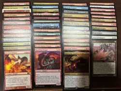 HUGE Lot of 50 Random RARE Dragon Cards only Tribal - MTG Magic NM/LP - Image 1