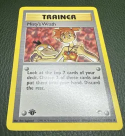 Pokemon Misty's Wrath Gym Heroes 1st Edition Uncommon Card 114/132 1 - Image 2