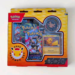 Pokemon TCG Pokemon Day 2026 Collection Pikachu Promo Card w/ 3 Packs - Image 1