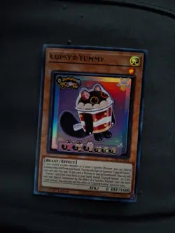 Cupsy Yummy JUSH-EN016 Justice Hunters Yu-Gi-Oh! TCG Card Ultra Rare NM/MINT - Image 1