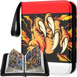 Card Binder 4 Pocket Gifts for Boys Girls, Waterproof 400 Pockets Card Holder... - Image 1