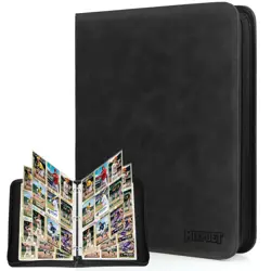 Trading Card Binder, 9 Pocket Card Collection Binder for 900 Cards, Premium C... - Image 1