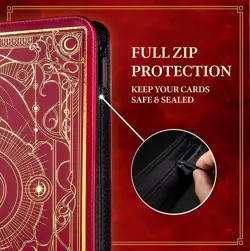SleeveChief Card Binder 360 Cards Zipper 9 Pocket Side Loading TCG PU Leather - Image 3