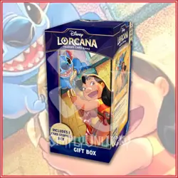 Disney Lorcana TCG: Lilo & Stitch Gift Box Card Storage Box + Promo + 5 Packs - Image 1