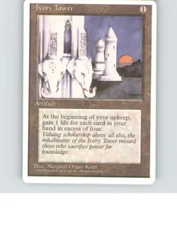 Ivory Tower Rare Fourth Edition Lightly played b1-180 MTG - Image 1
