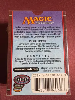 Brand New Sealed Magic: The Gathering Mercadian Masques Theme Deck – Disrupter - Image 2